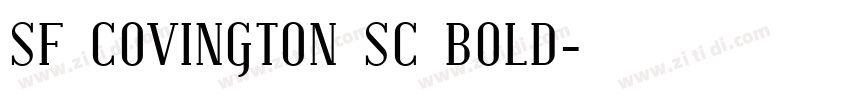 SF COVINGTON SC BOLD字体转换